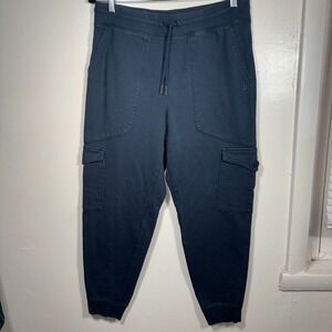 VRST French Terry Cargo Joggers Mens Sz M Blue Sweatpants Activewear